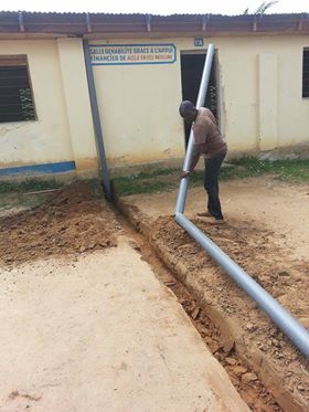 IRED Canalizzazione Acqua piovana Nganda Pio